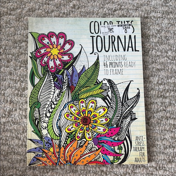 Other - 🌸 3/$15 Adult Coloring Journal for relaxing and anxiety